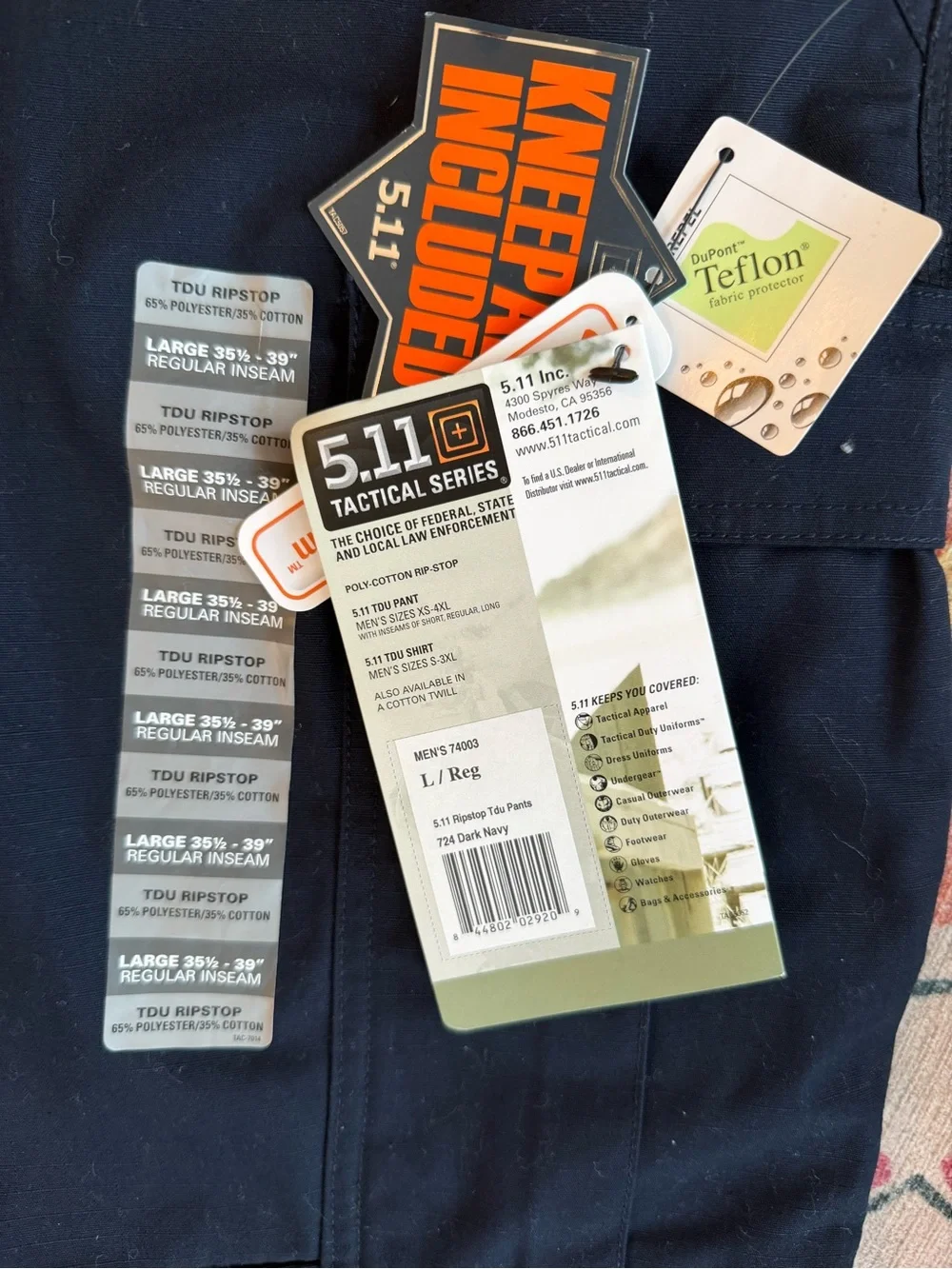 5.11 Tactical Men's Cargo Pants in Navy